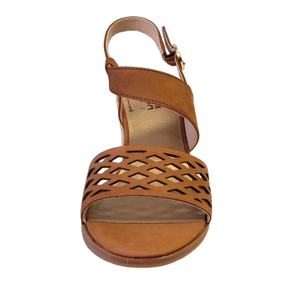 Lucca Lane Haldene Leather Wedge Sandal - Picture 5 of 10
